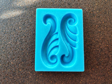 Load image into Gallery viewer, Silicone Mold for Scrolls with wood texture: Furniture Embellishment  carved Applique

