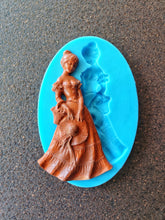 Load image into Gallery viewer, French Girl Silicone Mold: Vintage Elegant Figurine (14.7x8.5x1.5cm)
