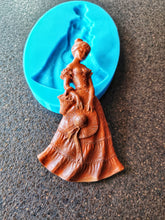 Load image into Gallery viewer, French Girl Silicone Mold: Vintage Elegant Figurine (14.7x8.5x1.5cm)
