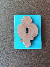 Load image into Gallery viewer, Vintage Key Lock Silicone Mold: Furniture Applique DIY Overlay (13x8.7cm)

