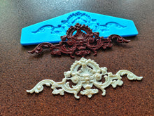 Load image into Gallery viewer, Silicone Mold Vintage Furniture Pediment 26.5 cm : Ornate Applique, Resin Clay
