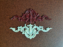 Load image into Gallery viewer, Silicone Mold Vintage Furniture Pediment 26.5 cm : Ornate Applique, Resin Clay
