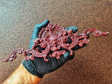Load image into Gallery viewer, Silicone Mold Vintage Furniture Pediment 26.5 cm : Ornate Applique, Resin Clay
