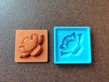 Load image into Gallery viewer, 3D Lotus Tile Silicone Mold: Concrete, Plaster, Clay (3.9 inch)
