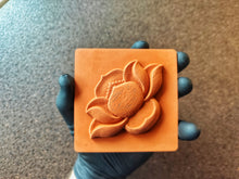 Load image into Gallery viewer, 3D Lotus Tile Silicone Mold: Concrete, Plaster, Clay (3.9 inch)
