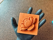 Load image into Gallery viewer, 3D Lotus Tile Silicone Mold: Concrete, Plaster, Clay (3.9 inch)
