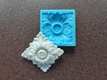 Load image into Gallery viewer, Square Rosette Silicone Mold (7.5x7.5cm): Furniture Applique, Resin &amp; Clay Mold
