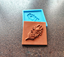 Load image into Gallery viewer, Feather Tile Silicone Mold: DIY Plaster Concrete Mould (9.8x9.8cm)
