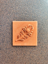 Load image into Gallery viewer, Feather Tile Silicone Mold: DIY Plaster Concrete Mould (9.8x9.8cm)
