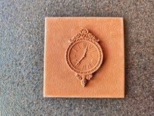 Load image into Gallery viewer, Silicone Mold for square tile with volumetric Vintage Watch element : Concrete, Cement, Resin

