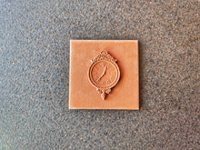 Load image into Gallery viewer, Silicone Mold for square tile with volumetric Vintage Watch element : Concrete, Cement, Resin
