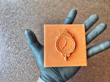 Load image into Gallery viewer, Silicone Mold for square tile with volumetric Vintage Watch element : Concrete, Cement, Resin

