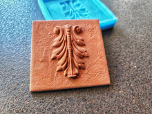 Load image into Gallery viewer, Acanthus Leaf Tile Silicone Mold: Vintage Texture, Clay &amp; Concrete
