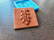 Load image into Gallery viewer, Acanthus Leaf Tile Silicone Mold: Vintage Texture, Clay &amp; Concrete
