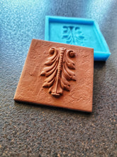 Load image into Gallery viewer, Acanthus Leaf Tile Silicone Mold: Vintage Texture, Clay &amp; Concrete
