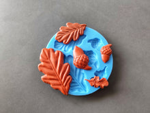 Load image into Gallery viewer, Oak Leafs and Acorns Silicone Mold, Resin/Chocolate/Fondant/Clay Castings
