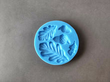 Load image into Gallery viewer, Oak Leafs and Acorns Silicone Mold, Resin/Chocolate/Fondant/Clay Castings

