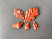 Load image into Gallery viewer, Oak Leafs and Acorns Silicone Mold, Resin/Chocolate/Fondant/Clay Castings
