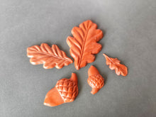 Load image into Gallery viewer, Oak Leafs and Acorns Silicone Mold, Resin/Chocolate/Fondant/Clay Castings
