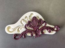 Load image into Gallery viewer, Pediment casting Food-Grade Silicone Mold, Furniture carvings mold 17.5 cm long
