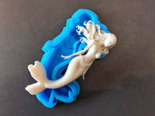 Load image into Gallery viewer, Silicone Mold for mermaid castings:  fondant / chocolate / Clay / resin / plaster (12x5.5 cm)
