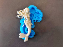 Load image into Gallery viewer, Silicone Mold for mermaid castings:  fondant / chocolate / Clay / resin / plaster (12x5.5 cm)
