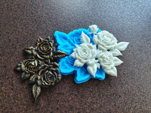 Load image into Gallery viewer, Silicone mold for Roses Bush castings, mould for fondant, chocolate, clay, resin, plaster, soap
