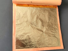 Load image into Gallery viewer, Imitation Gold Leaf Sheets: Gilding Decoration (25pcs 14x14cm) 5 1/2 inch
