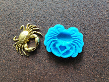 Load image into Gallery viewer, Crab Silicone Mold || sea creatures. Mold for fondant, resin, clay
