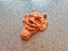 Load image into Gallery viewer, Mocking devil's head Silicone Mold (11x8.5x3.2cm), for the production of repetitions of hand-made sculptures
