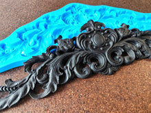 Load image into Gallery viewer, Silicone Mold for Furniture Pediment, 45 cm, Wood Grain Texture, DIY crafts
