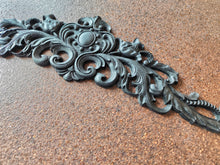 Load image into Gallery viewer, Large Baroque Furniture Applique Resin Pediment Wood Texture Handmade 45cm
