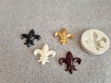 Load image into Gallery viewer, Fleur de Lis Silicone Mold, Resin, Fondant, Chocolate, Clay | medieval decoration

