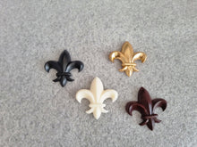 Load image into Gallery viewer, Fleur de Lis Silicone Mold, Resin, Fondant, Chocolate, Clay | medieval decoration
