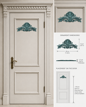 Load image into Gallery viewer, Baroque Furniture Applique Resin Pediment Wood Texture Handmade 29cm
