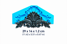 Load image into Gallery viewer, Baroque Furniture Ornament Silicone Mold, Realistic Wood Texture, 29 x 14 cm
