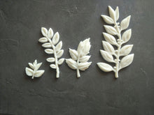 Load image into Gallery viewer, Leafs Appliques Set 4 pcs , Flower onlay, furniture makeover, leaves mouldings
