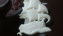 Load and play video in Gallery viewer, Frigate resin applique, boat moulding, furniture appliques, little frigate onlay, sea mouldings
