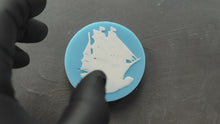 Load and play video in Gallery viewer, Small Sailboat Silicone Mold: Miniature Frigate Applique (6.3cm)
