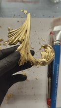 Load and play video in Gallery viewer, Imitation Gold Leaf Sheets: Gilding Decoration (25pcs 14x14cm) 5 1/2 inch
