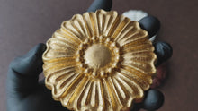 Load and play video in Gallery viewer, Furniture Rosette Silicone Mold: Wood Carving Embellishment, 9.7cm
