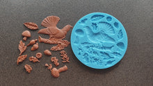 Load and play video in Gallery viewer, Capercaillie Bird &amp; Forest Plants Silicone Mold: Resin, Clay, Food-Grade
