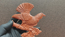 Load and play video in Gallery viewer, Resin Capercaillie Bird Applique, Decorative Furniture Overlay, Wood Grouse Ornament
