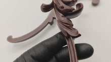 Load and play video in Gallery viewer, Elegant furniture scrolls ornaments (2pcs) 24.7cm long Resin carvings furniture DIY overlays for upcycling
