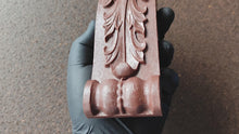 Load and play video in Gallery viewer, Furniture resin acanthus style bracket 1pcs | Furniture decorative bracket overlays | carved embellishments | makeover supplies
