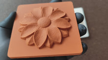 Load and play video in Gallery viewer, Silicone Mold with volumetric flower element,  DIY tiles for home art projects
