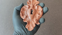 Load and play video in Gallery viewer, Vintage Key Lock Silicone Mold: Furniture Applique DIY Overlay (13x8.7cm)
