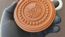 Load and play video in Gallery viewer, Furniture Rosette Silicone Mold: Wood Carving Embellishment, 9.7cm

