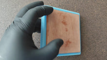 Load and play video in Gallery viewer, Feather Tile Silicone Mold: DIY Plaster Concrete Mould (9.8x9.8cm)
