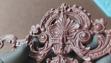 Load and play video in Gallery viewer, Vintage Style Resin Furniture Pediment Applique - 26.5cm Long
